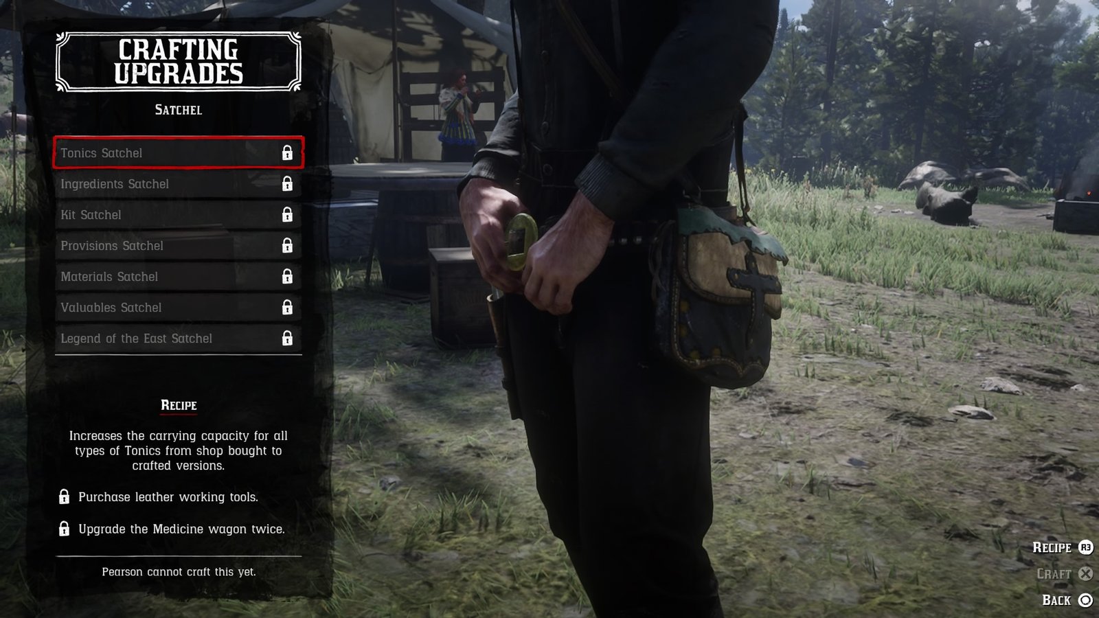 Red Dead Redemption 2 Satchel Crafting Guide