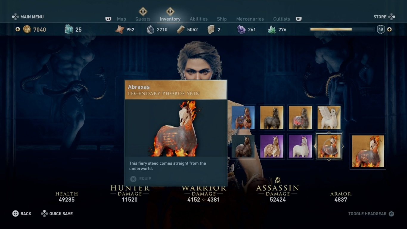 Assassin's Creed Odyssey Abraxas Horse Skin Guide