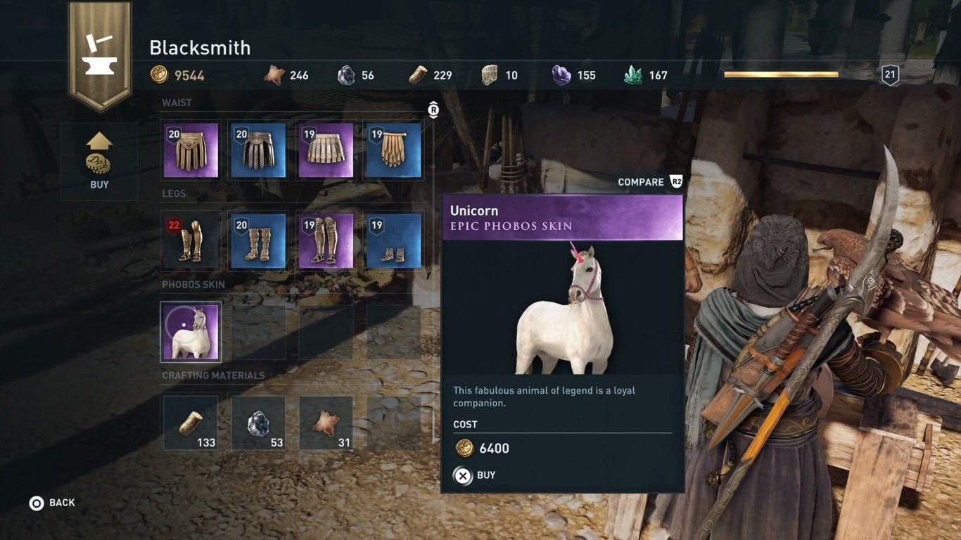 Assassin's Creed Odyssey Mythical Creatures Skins Guide