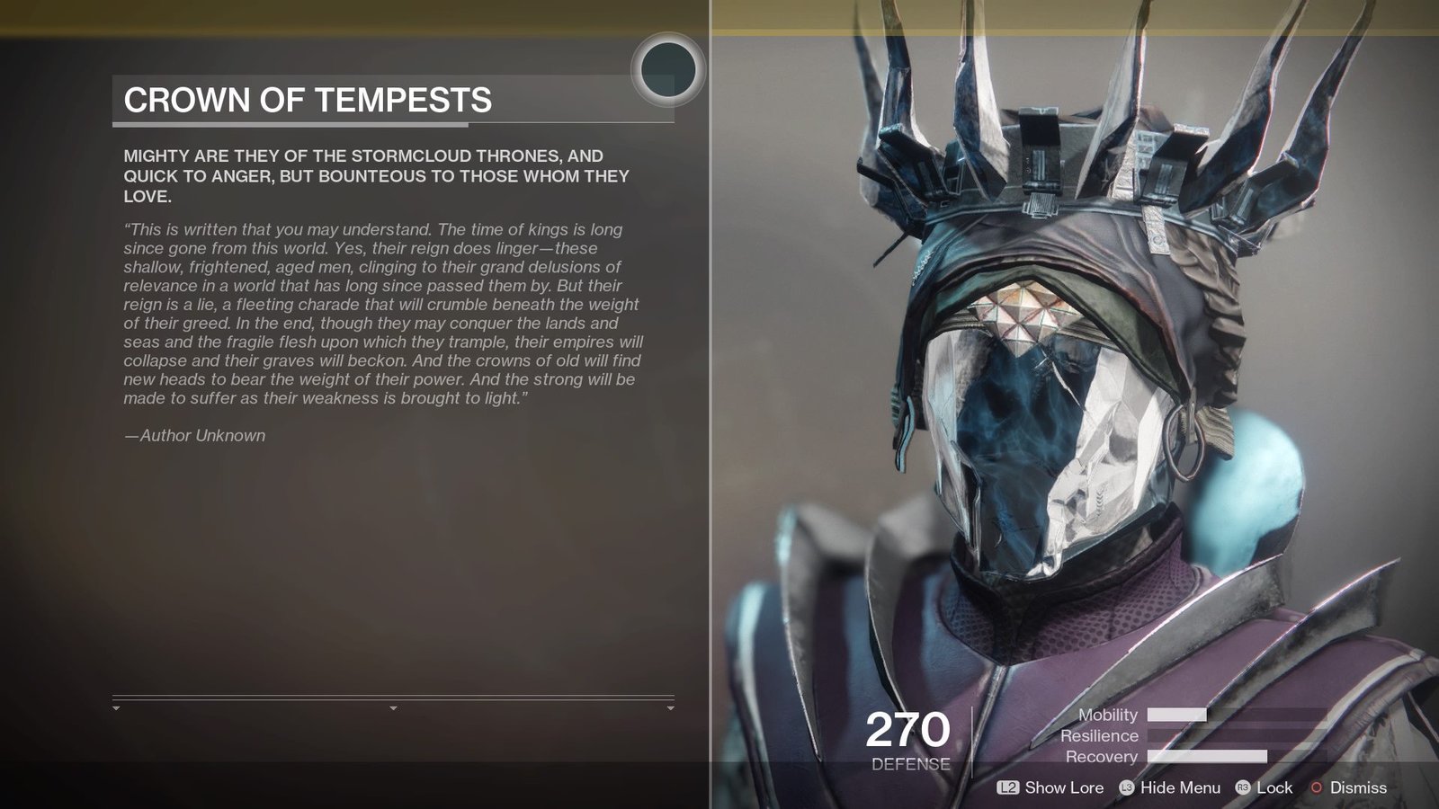 Crown of Tempests Destiny 2 Crown Of Sorrow Raid Gear