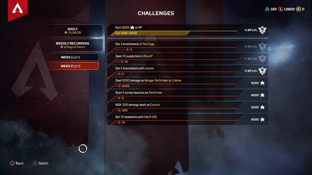 Apex Legends Season 2 Week 2 Challenges