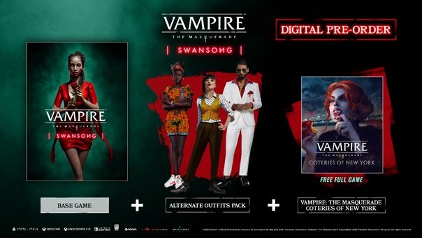 Vampire the Masquerade Swansong Pre-Orders