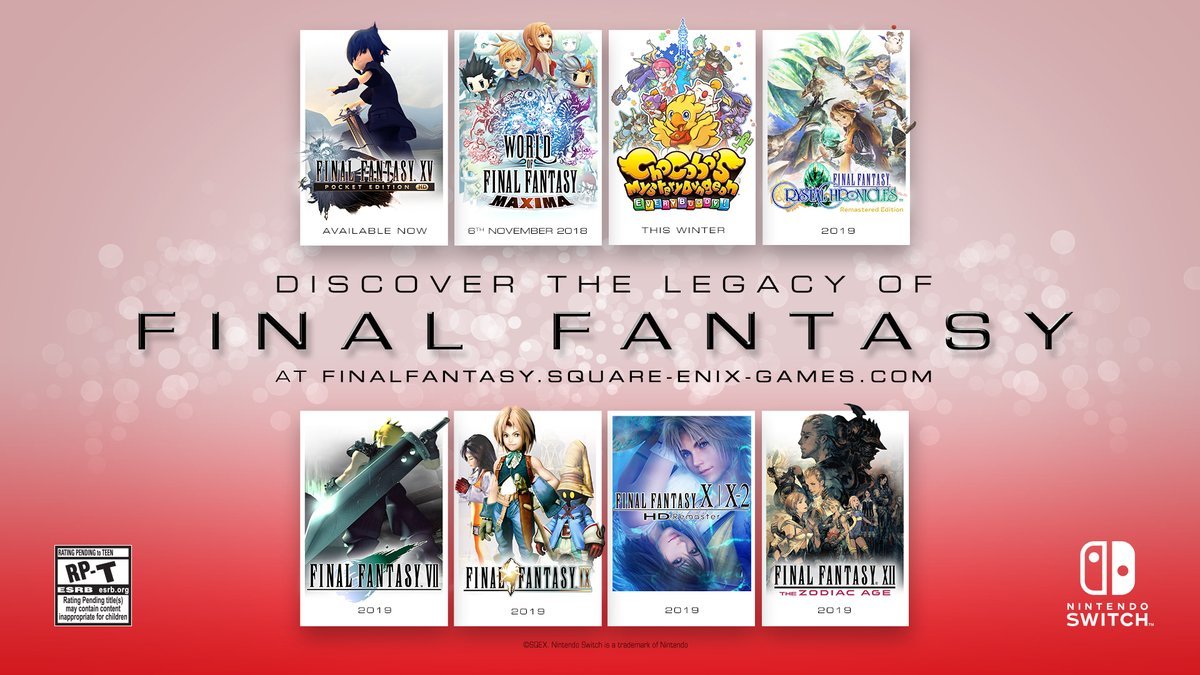 Classic Final Fantasy Games Coming To The Nintendo Switch