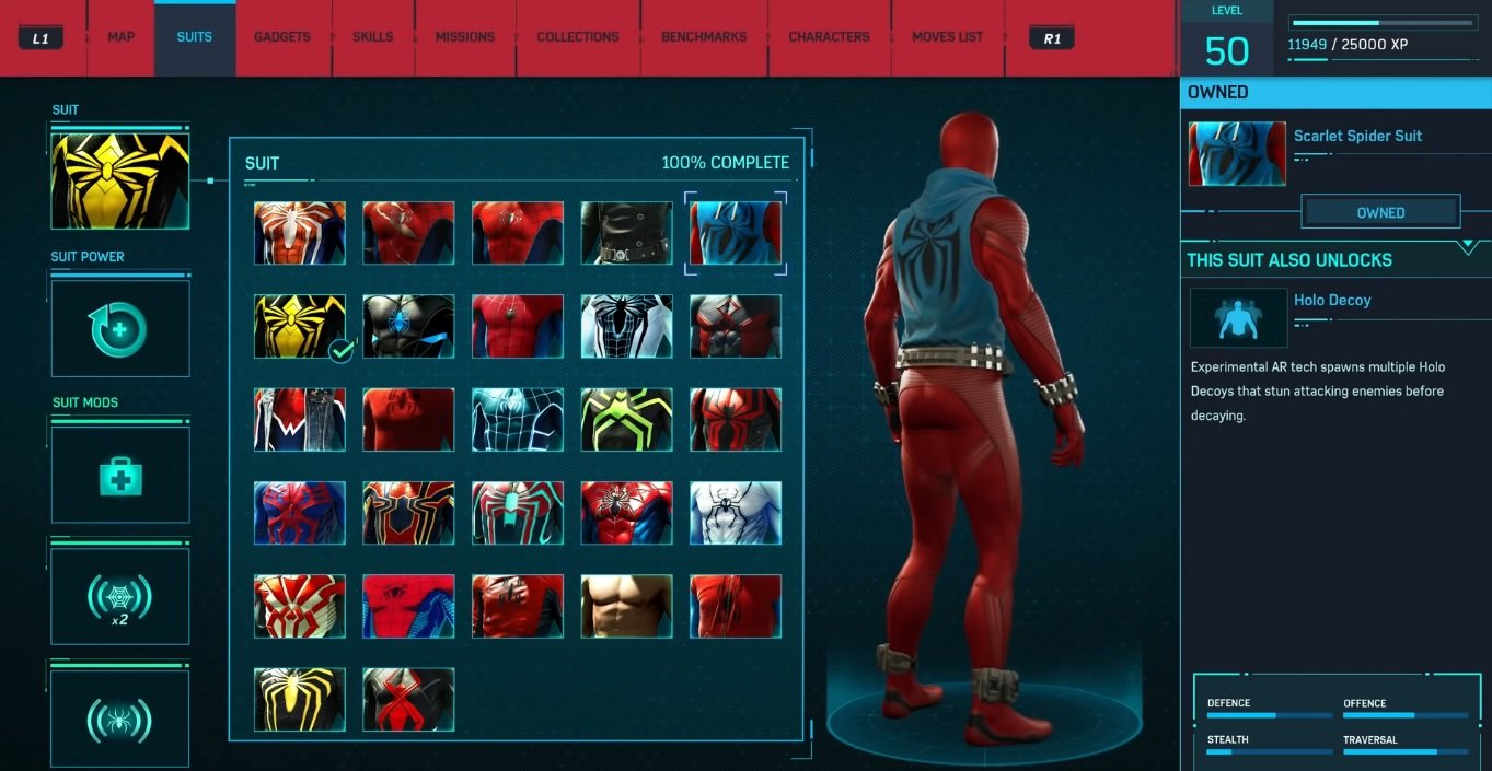 seasons all suit for spiderman a trophy and All â€“ Spider Man Guide Suits Marvel's Costumes