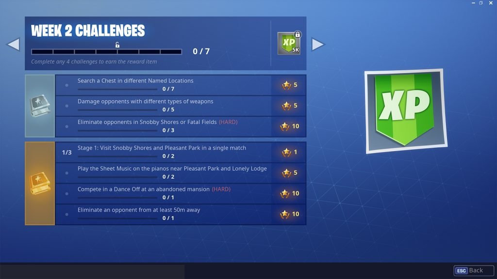 Fortnite Season 7 Week 2 Challenges Guide Sheet Music Dance Off - fortnite season 7 week 2 challenges guide