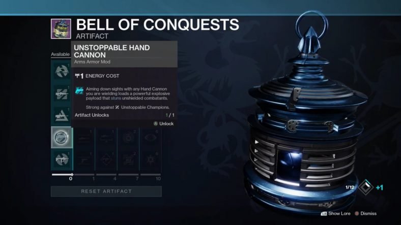 Destiny 2 Bell of Conquests Artifact Guide
