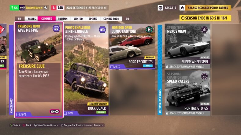 Forza Horizon 5 Give Me Five Treasure Hunt Guide