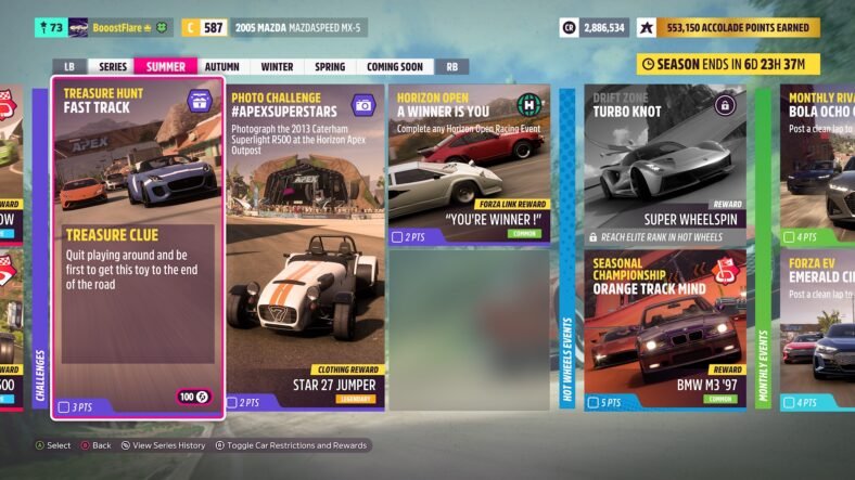 Forza Horizon 5 Fast Track Treasure Hunt Guide