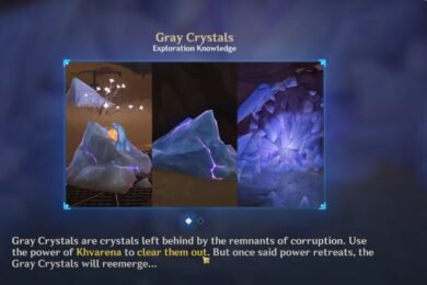 How to Destroy Gray Crystals in Genshin Impact