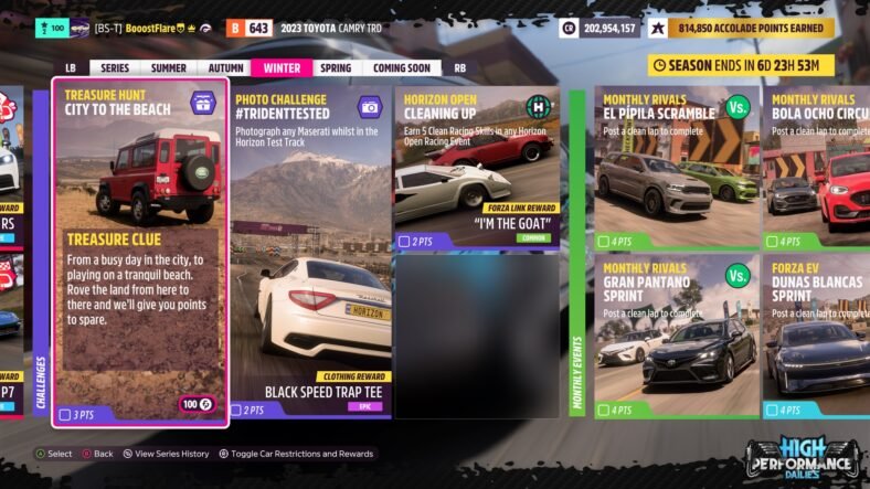 Forza Horizon 5 City To The Beach Treasure Hunt Guide