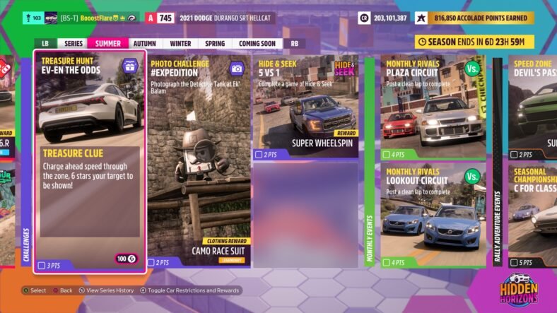 Forza Horizon 5 EV-EN The Odds Treasure Hunt