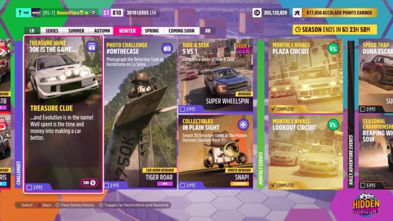 Forza Horizon 5 30K Is The Game Treasure Hunt Guide