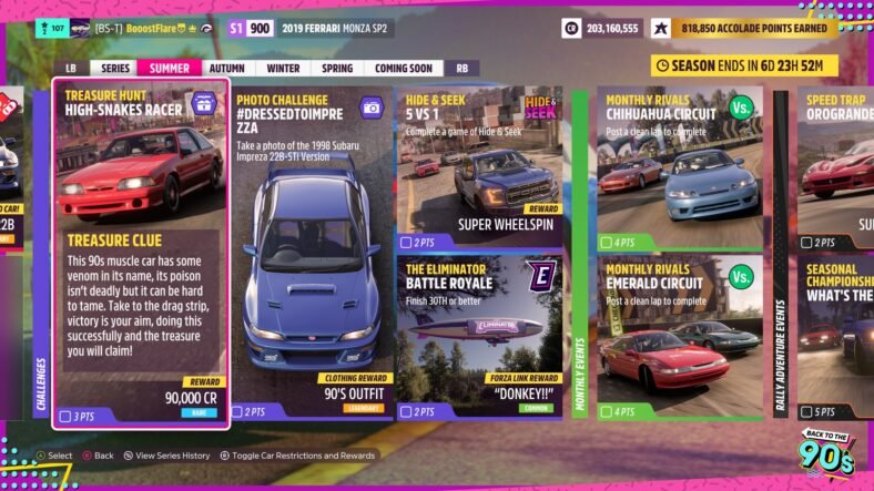 Forza Horizon 5 High-Snakes Racer Treasure Hunt Guide