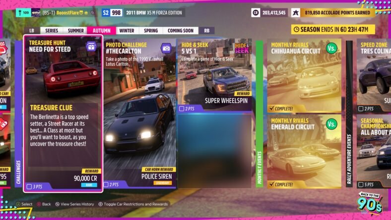 Forza Horizon 5 Need For Steed Treasure Hunt Guide